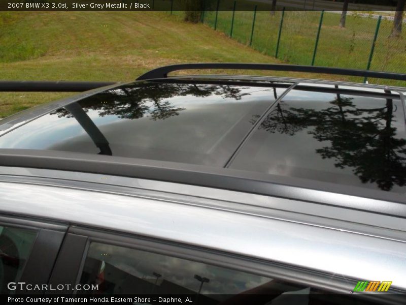 Silver Grey Metallic / Black 2007 BMW X3 3.0si