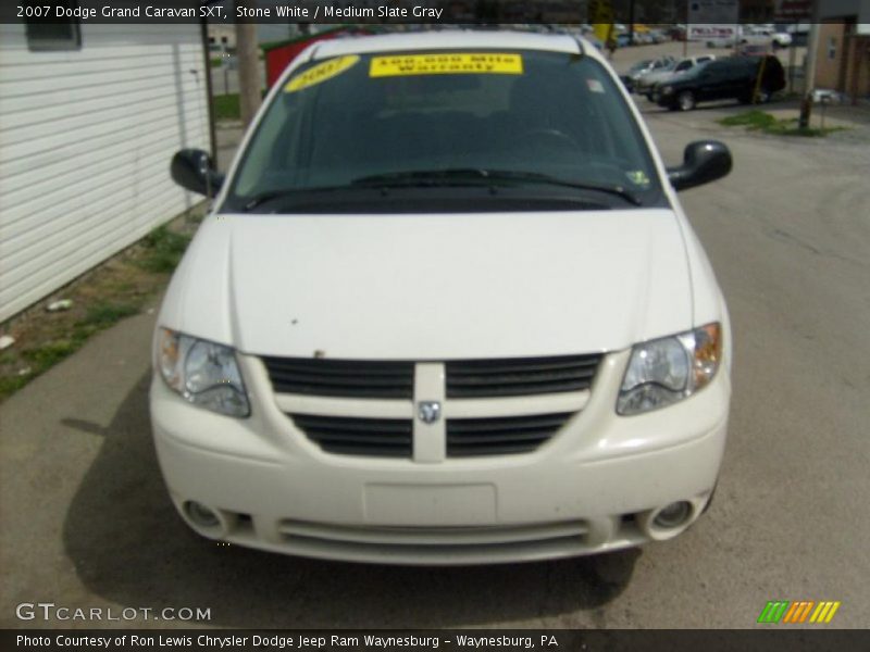 Stone White / Medium Slate Gray 2007 Dodge Grand Caravan SXT