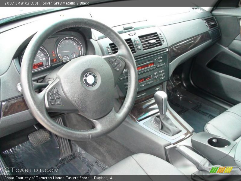 Silver Grey Metallic / Black 2007 BMW X3 3.0si