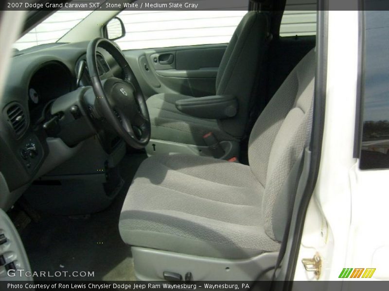 Stone White / Medium Slate Gray 2007 Dodge Grand Caravan SXT
