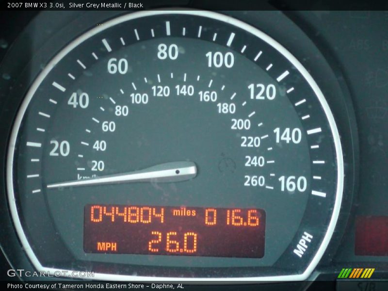 Silver Grey Metallic / Black 2007 BMW X3 3.0si