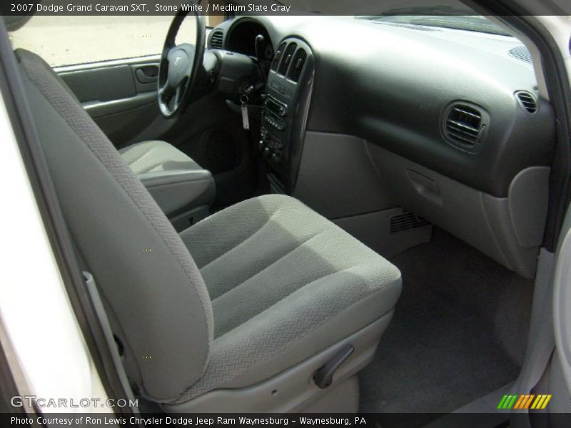 Stone White / Medium Slate Gray 2007 Dodge Grand Caravan SXT
