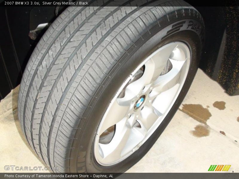 Silver Grey Metallic / Black 2007 BMW X3 3.0si