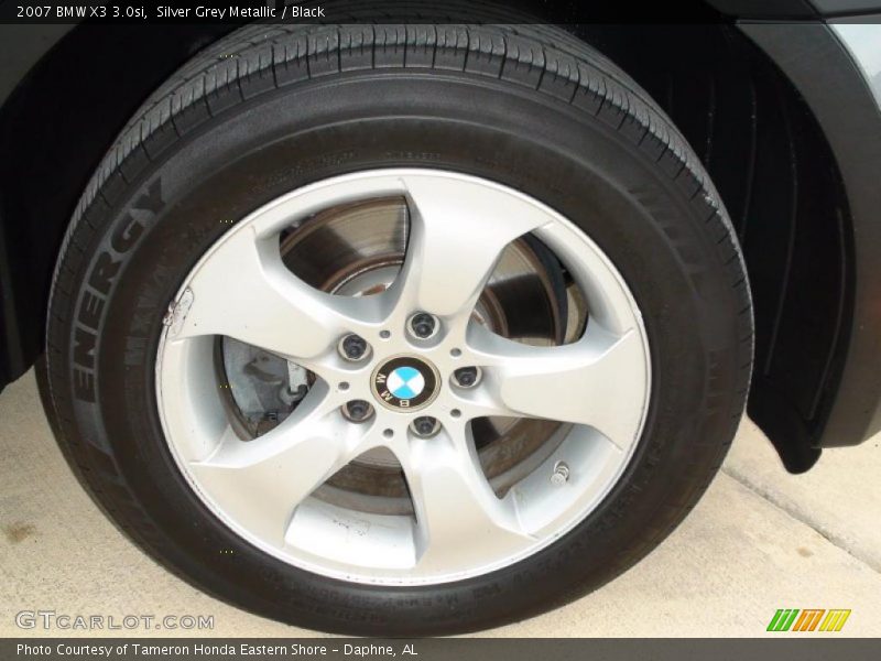 Silver Grey Metallic / Black 2007 BMW X3 3.0si