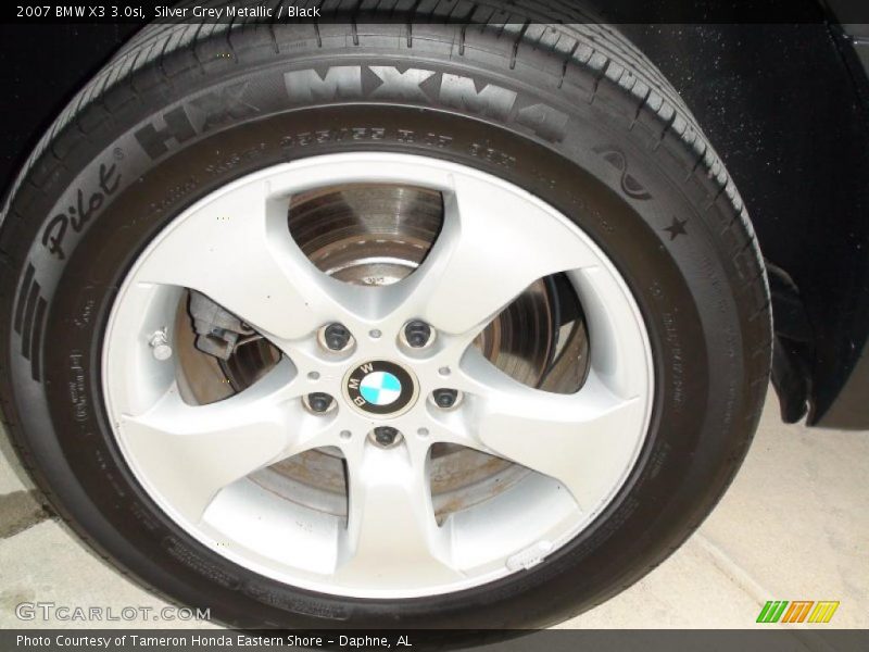 Silver Grey Metallic / Black 2007 BMW X3 3.0si