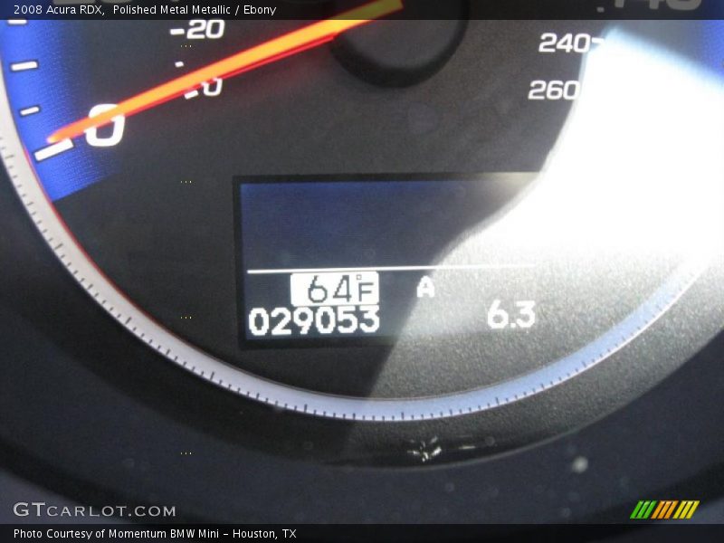 Polished Metal Metallic / Ebony 2008 Acura RDX
