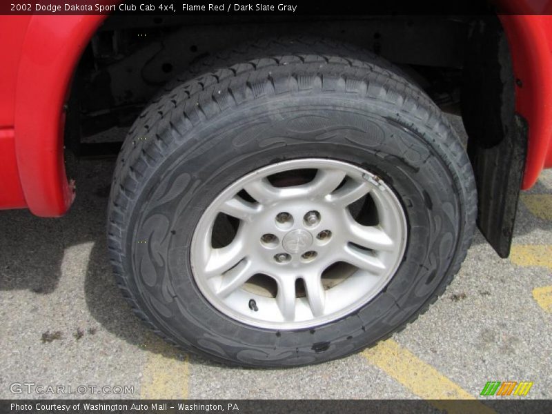Flame Red / Dark Slate Gray 2002 Dodge Dakota Sport Club Cab 4x4