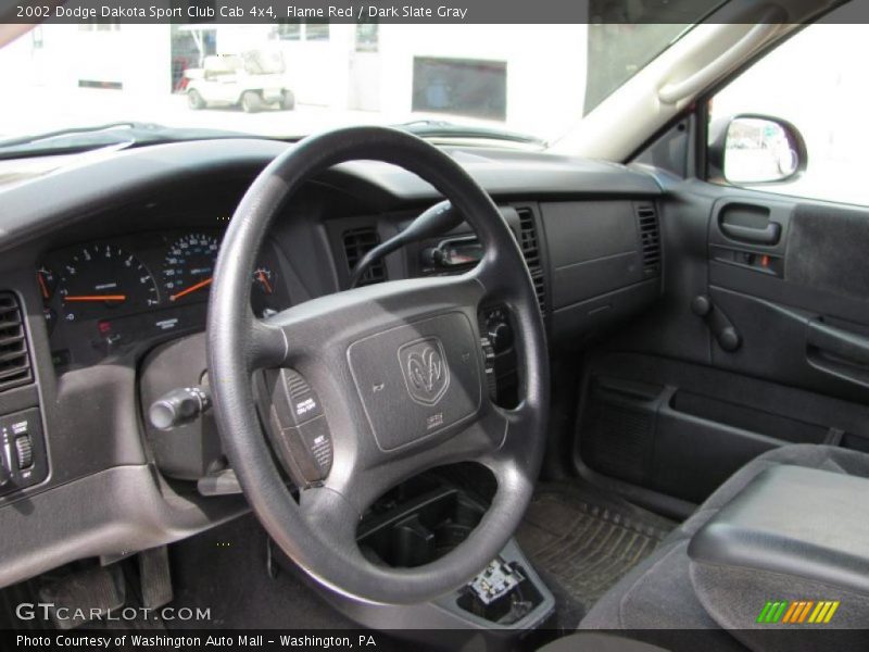 Flame Red / Dark Slate Gray 2002 Dodge Dakota Sport Club Cab 4x4