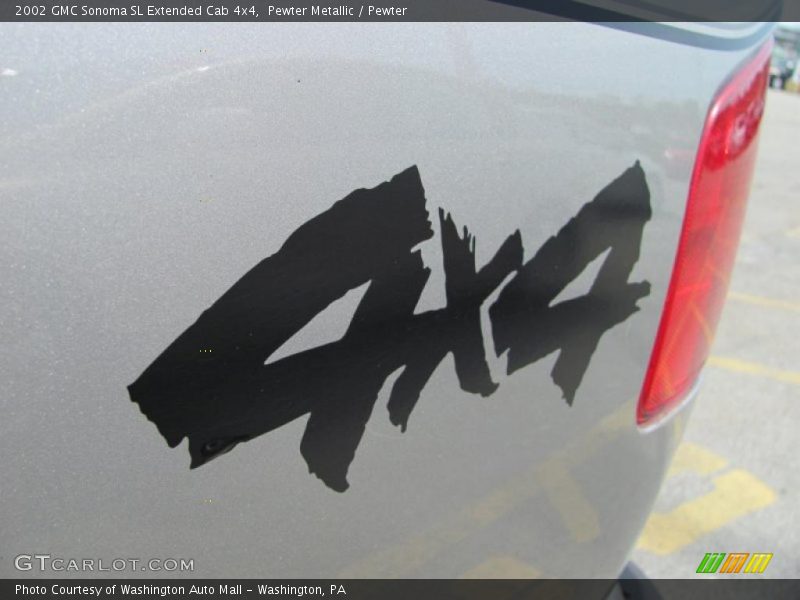 Pewter Metallic / Pewter 2002 GMC Sonoma SL Extended Cab 4x4