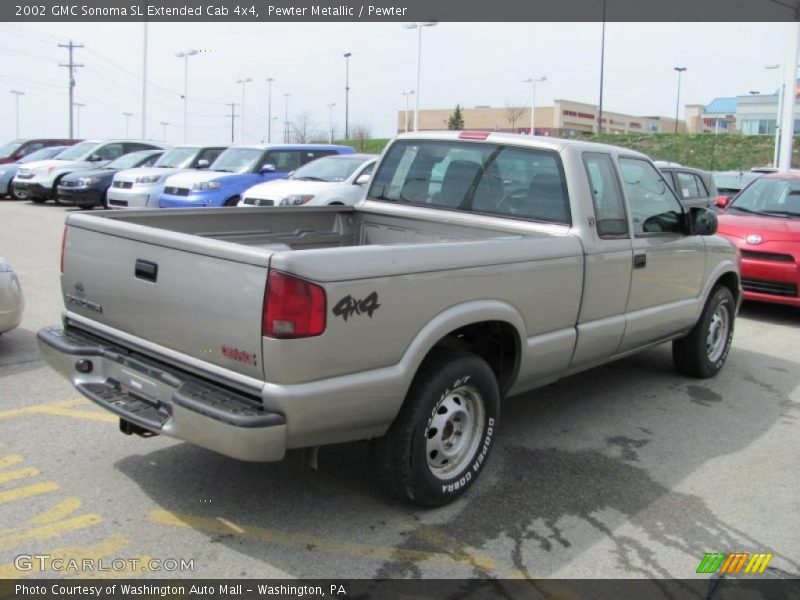 Pewter Metallic / Pewter 2002 GMC Sonoma SL Extended Cab 4x4