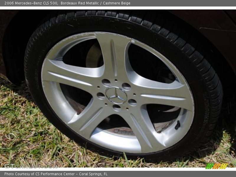 Bordeaux Red Metallic / Cashmere Beige 2006 Mercedes-Benz CLS 500