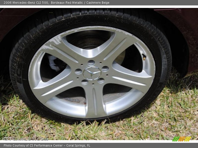 Bordeaux Red Metallic / Cashmere Beige 2006 Mercedes-Benz CLS 500