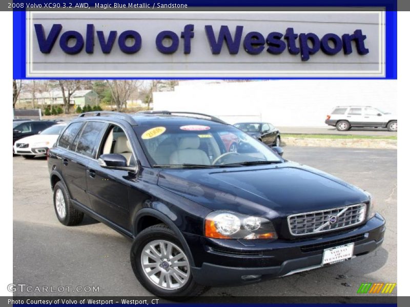 Magic Blue Metallic / Sandstone 2008 Volvo XC90 3.2 AWD