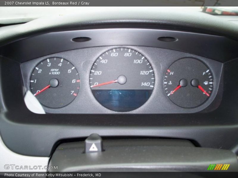 Bordeaux Red / Gray 2007 Chevrolet Impala LS