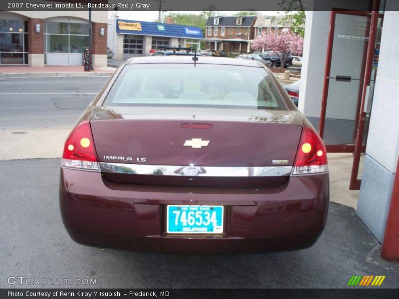 Bordeaux Red / Gray 2007 Chevrolet Impala LS