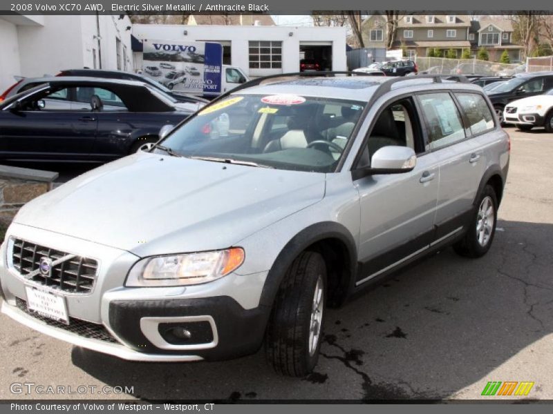 Electric Silver Metallic / Anthracite Black 2008 Volvo XC70 AWD