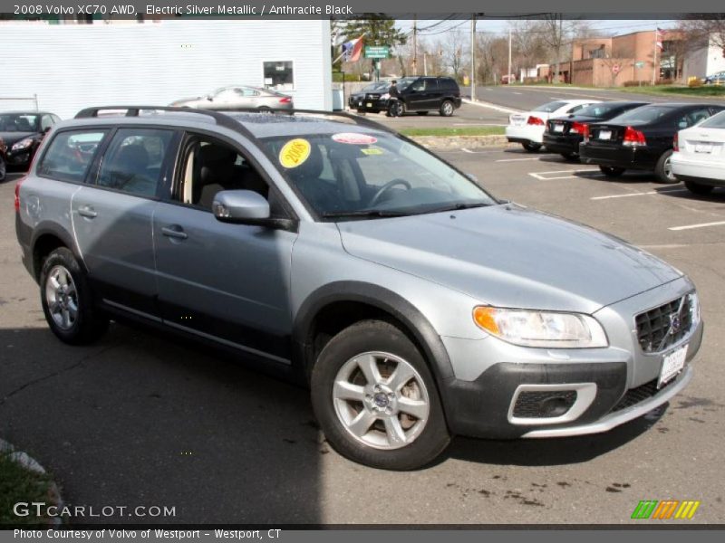 Electric Silver Metallic / Anthracite Black 2008 Volvo XC70 AWD