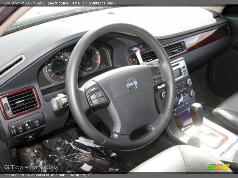 Electric Silver Metallic / Anthracite Black 2008 Volvo XC70 AWD