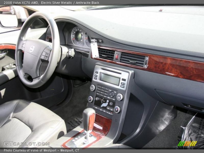 Electric Silver Metallic / Anthracite Black 2008 Volvo XC70 AWD