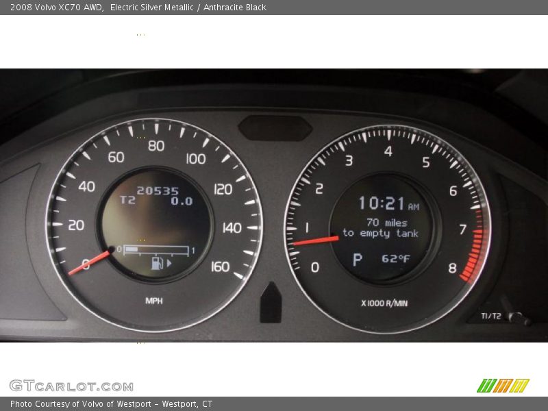 Electric Silver Metallic / Anthracite Black 2008 Volvo XC70 AWD