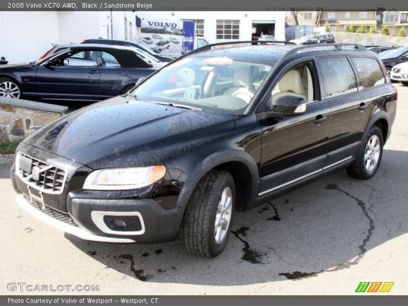 Black / Sandstone Beige 2008 Volvo XC70 AWD