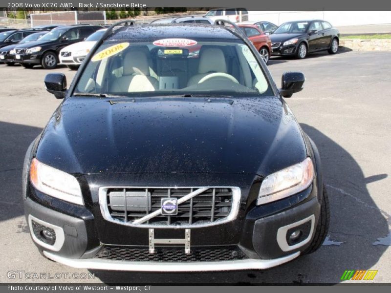 Black / Sandstone Beige 2008 Volvo XC70 AWD