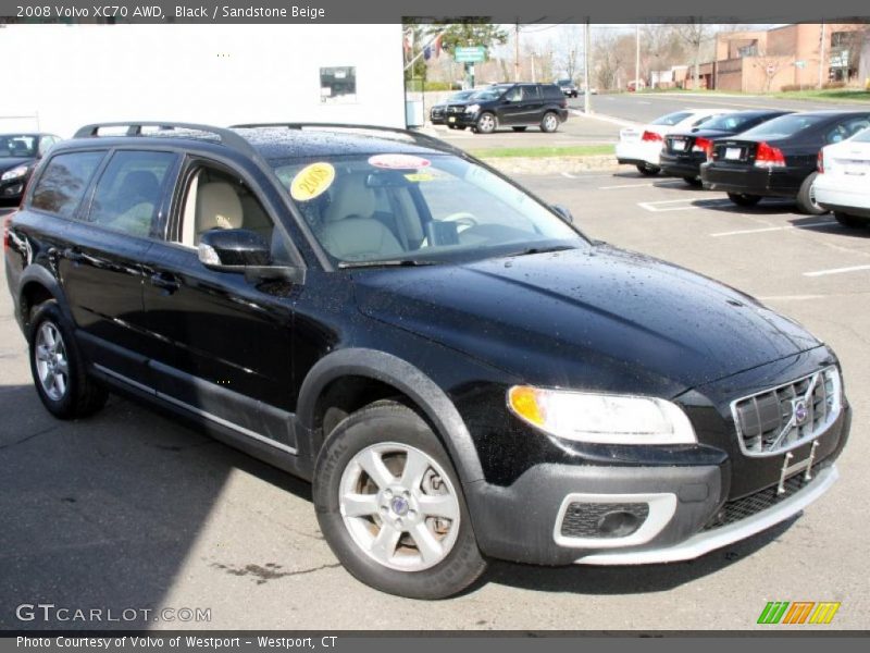 Black / Sandstone Beige 2008 Volvo XC70 AWD