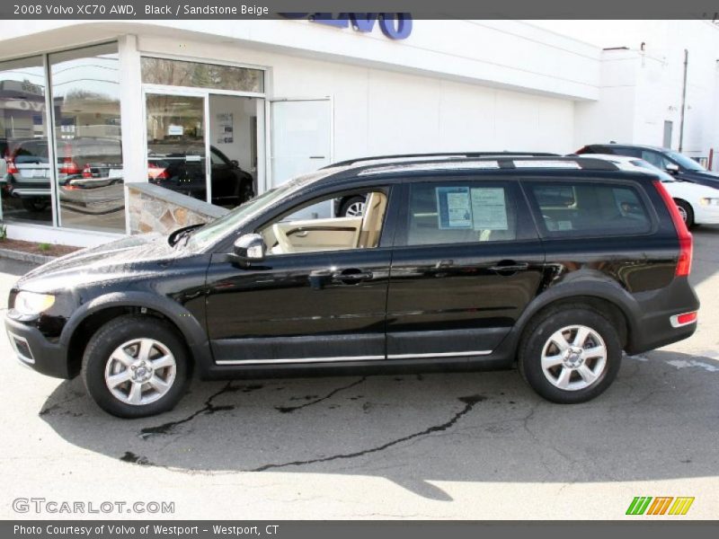Black / Sandstone Beige 2008 Volvo XC70 AWD