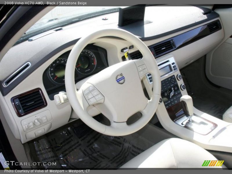 Black / Sandstone Beige 2008 Volvo XC70 AWD