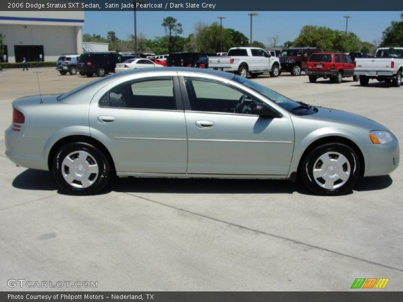 Satin Jade Pearlcoat / Dark Slate Grey 2006 Dodge Stratus SXT Sedan