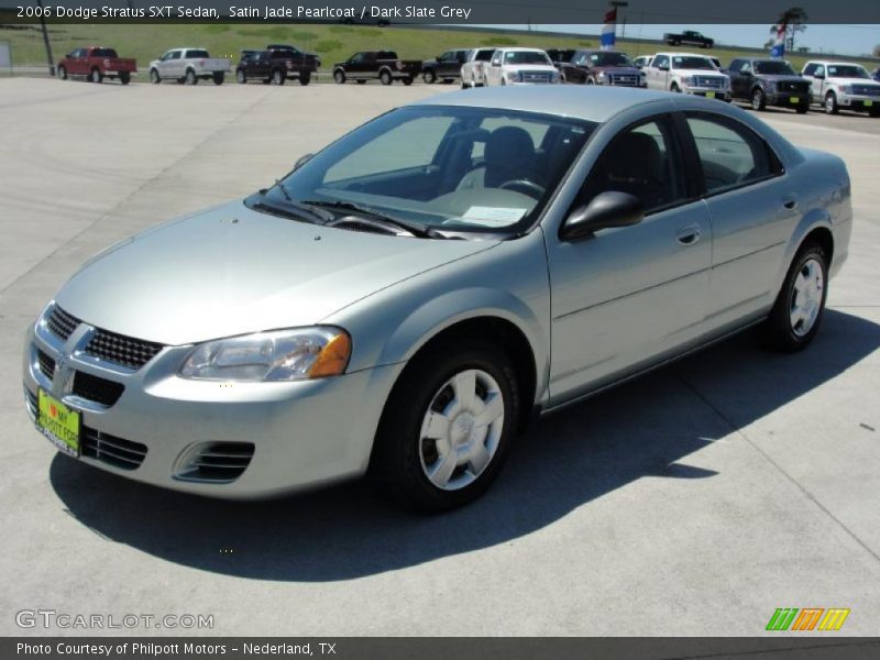 Satin Jade Pearlcoat / Dark Slate Grey 2006 Dodge Stratus SXT Sedan