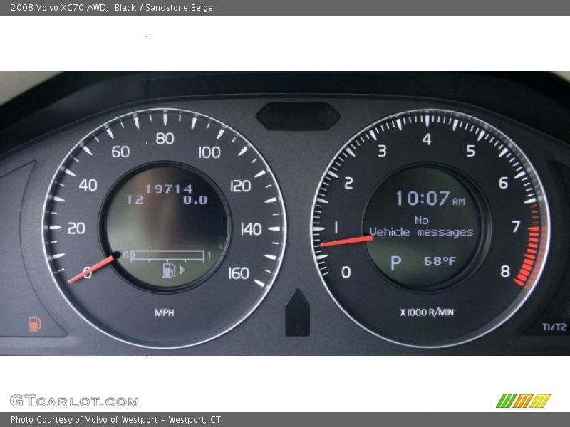 Black / Sandstone Beige 2008 Volvo XC70 AWD