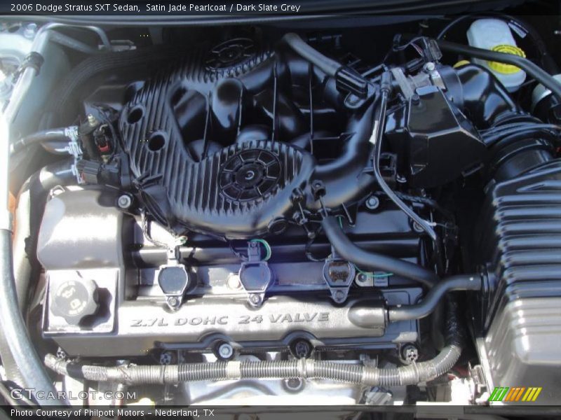Satin Jade Pearlcoat / Dark Slate Grey 2006 Dodge Stratus SXT Sedan