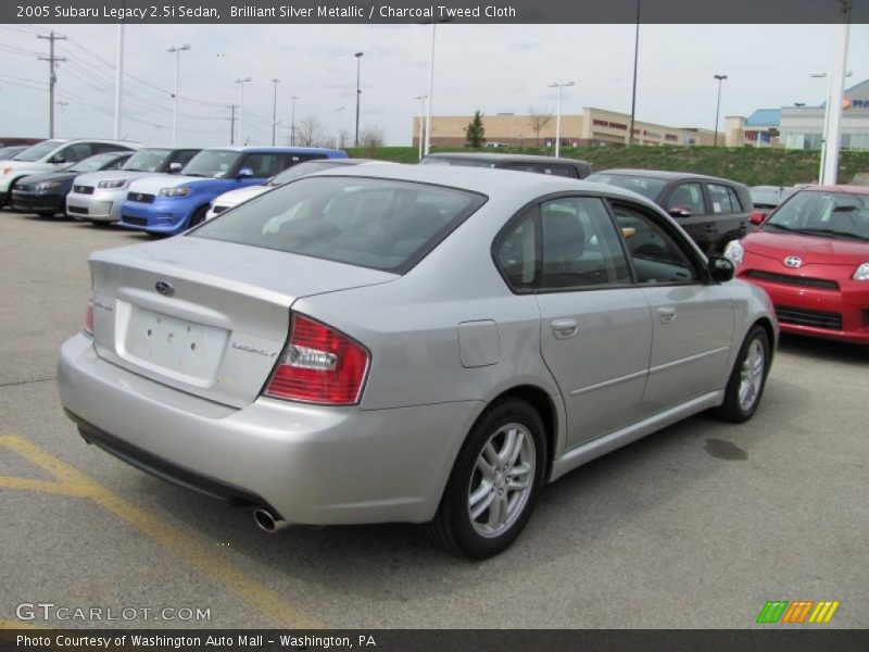 Brilliant Silver Metallic / Charcoal Tweed Cloth 2005 Subaru Legacy 2.5i Sedan