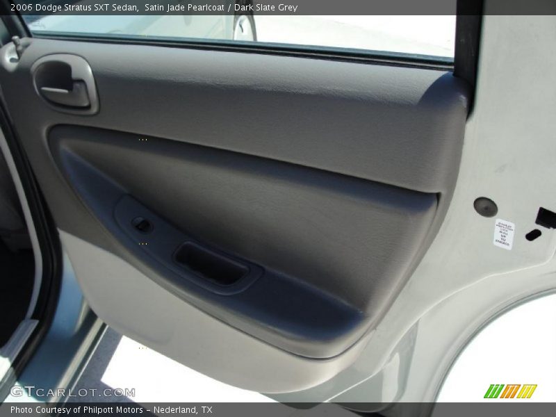 Satin Jade Pearlcoat / Dark Slate Grey 2006 Dodge Stratus SXT Sedan