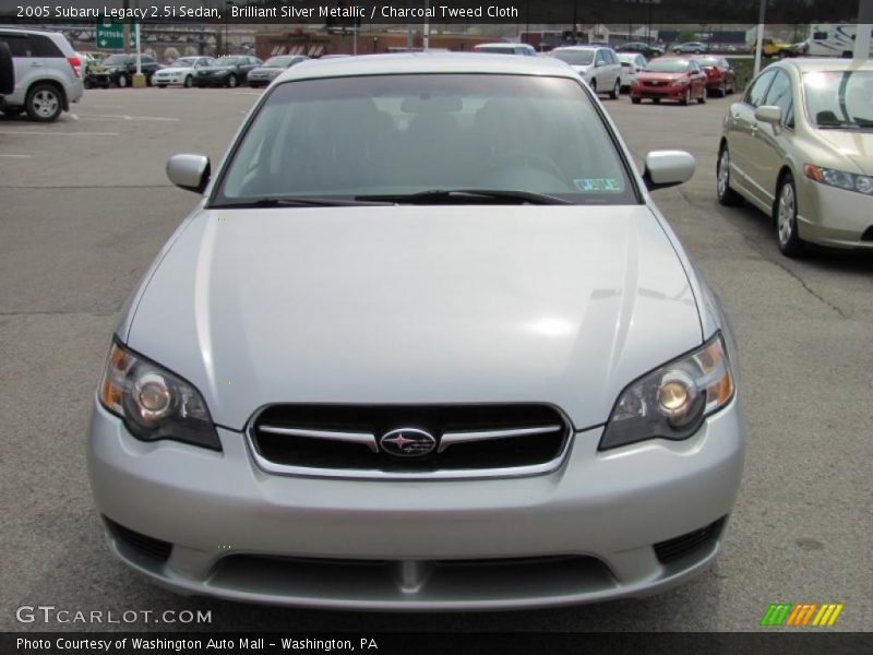 Brilliant Silver Metallic / Charcoal Tweed Cloth 2005 Subaru Legacy 2.5i Sedan