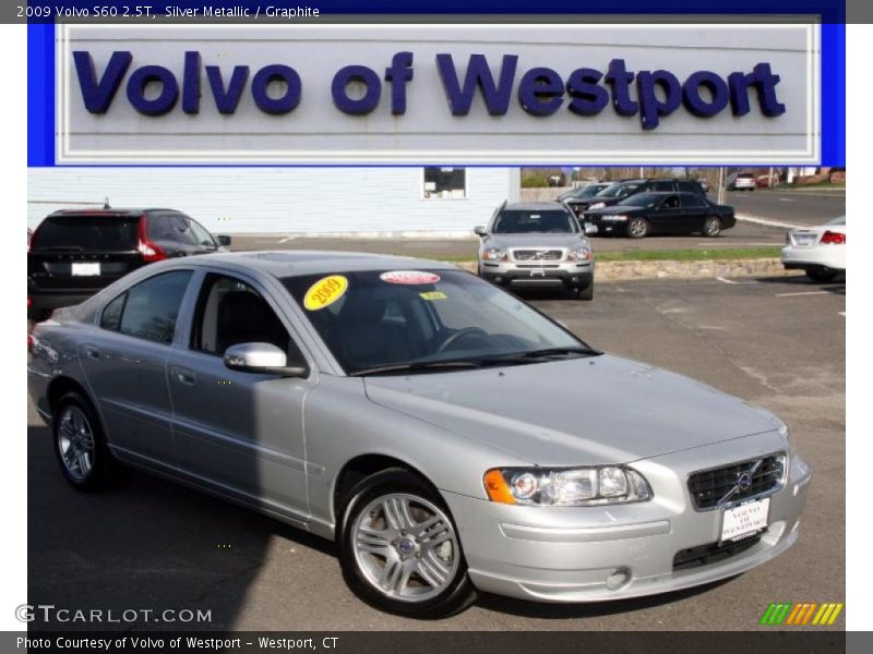 Silver Metallic / Graphite 2009 Volvo S60 2.5T