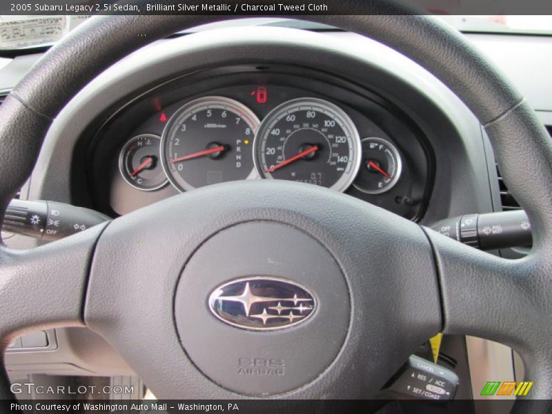Brilliant Silver Metallic / Charcoal Tweed Cloth 2005 Subaru Legacy 2.5i Sedan