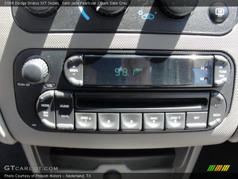 Satin Jade Pearlcoat / Dark Slate Grey 2006 Dodge Stratus SXT Sedan