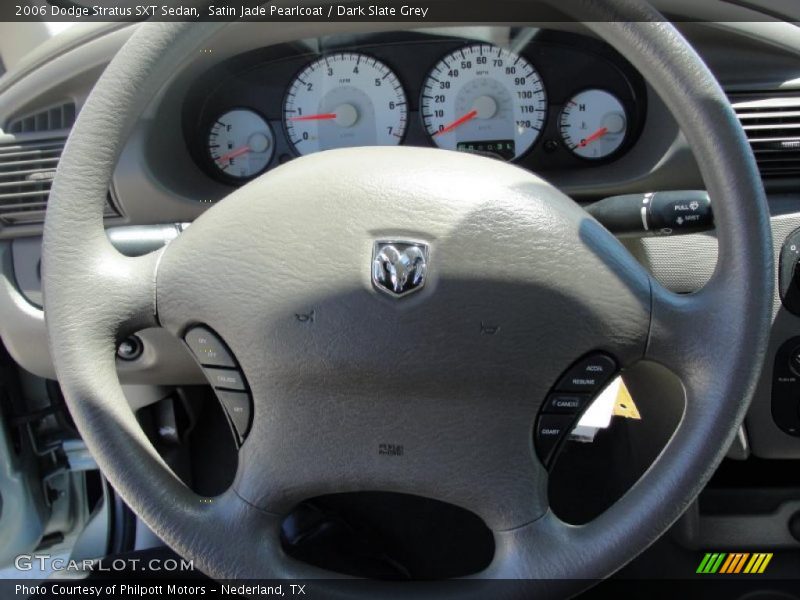 Satin Jade Pearlcoat / Dark Slate Grey 2006 Dodge Stratus SXT Sedan