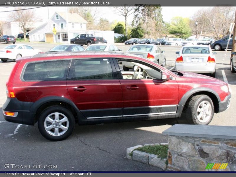 Ruby Red Metallic / Sandstone Beige 2008 Volvo XC70 AWD