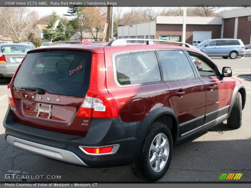 Ruby Red Metallic / Sandstone Beige 2008 Volvo XC70 AWD