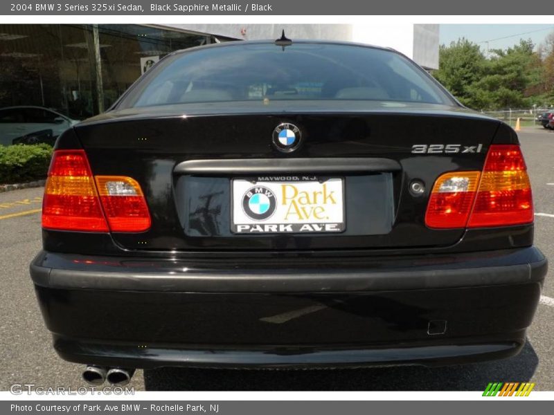 Black Sapphire Metallic / Black 2004 BMW 3 Series 325xi Sedan