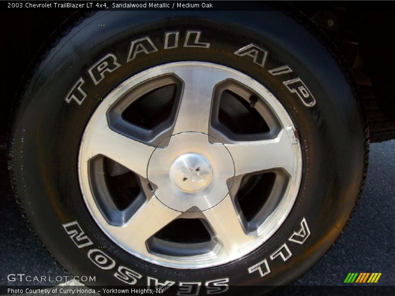 Sandalwood Metallic / Medium Oak 2003 Chevrolet TrailBlazer LT 4x4