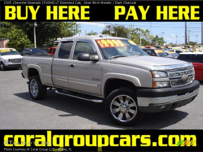Silver Birch Metallic / Dark Charcoal 2005 Chevrolet Silverado 2500HD LT Extended Cab
