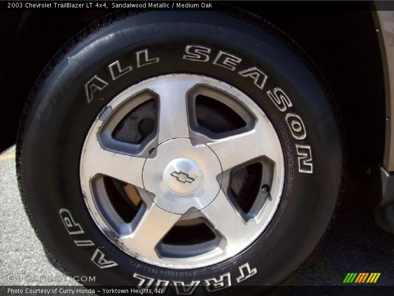 Sandalwood Metallic / Medium Oak 2003 Chevrolet TrailBlazer LT 4x4