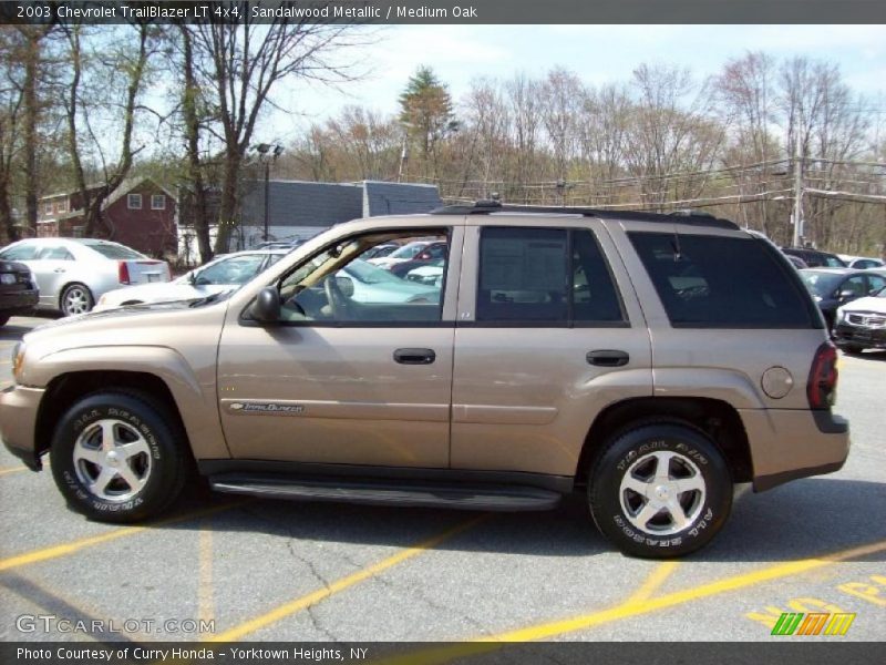 Sandalwood Metallic / Medium Oak 2003 Chevrolet TrailBlazer LT 4x4