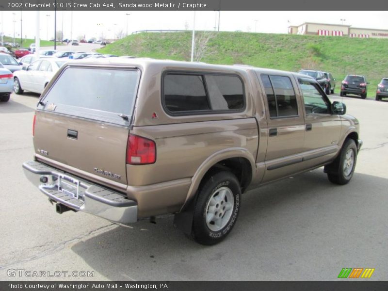 Sandalwood Metallic / Graphite 2002 Chevrolet S10 LS Crew Cab 4x4