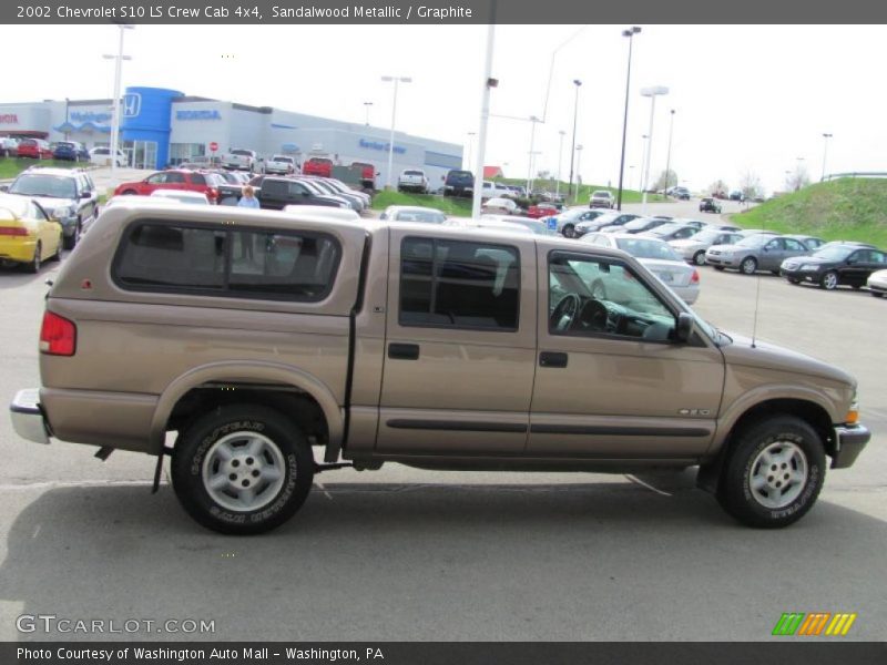 Sandalwood Metallic / Graphite 2002 Chevrolet S10 LS Crew Cab 4x4