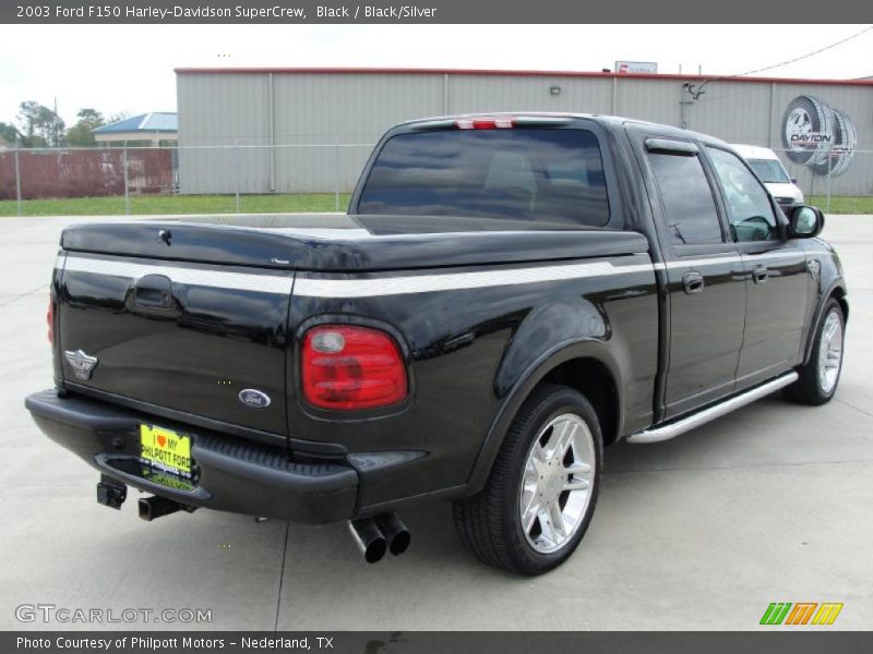 Black / Black/Silver 2003 Ford F150 Harley-Davidson SuperCrew